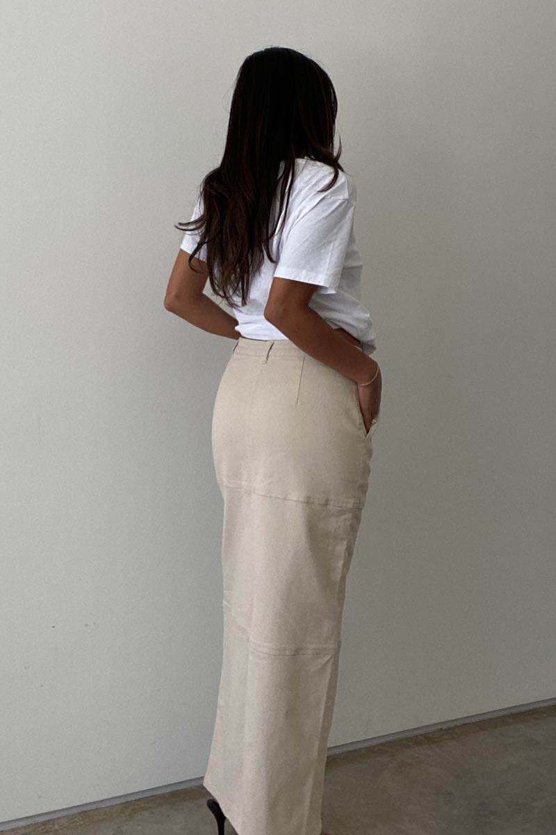 The Emma Denim Maxi Skirt