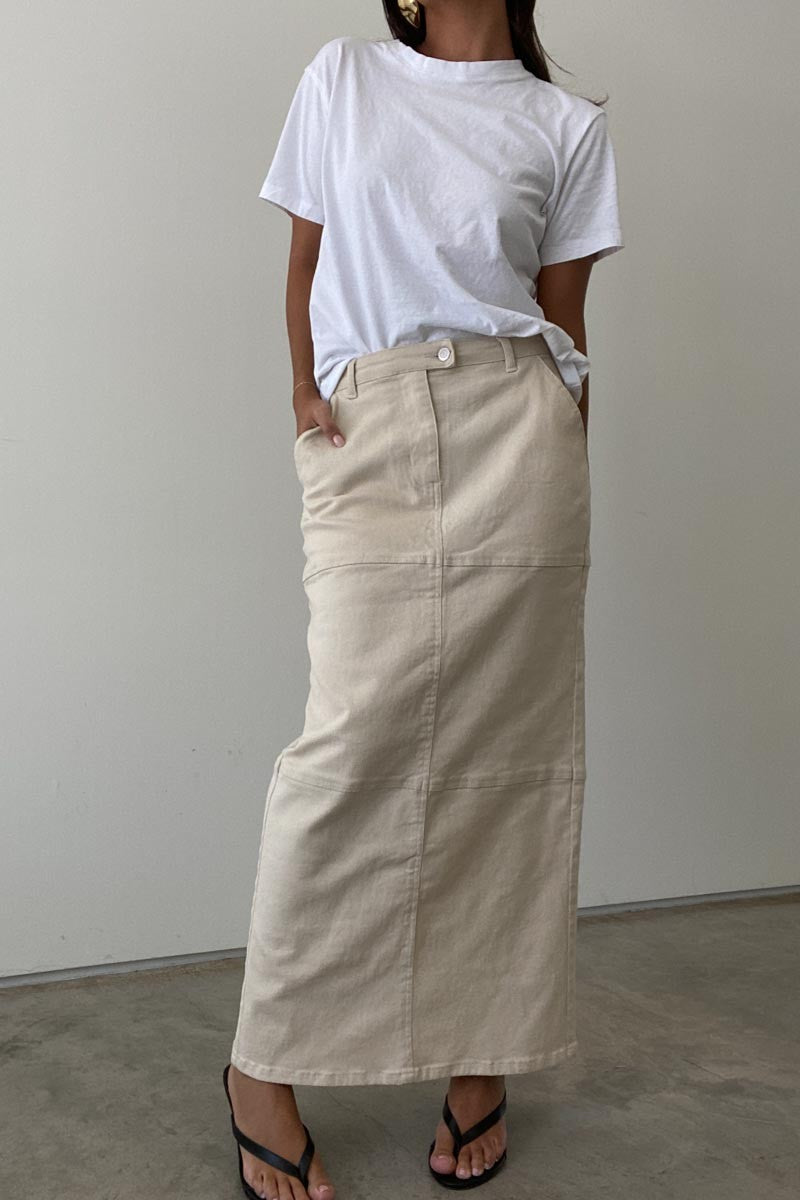 The Emma Denim Maxi Skirt