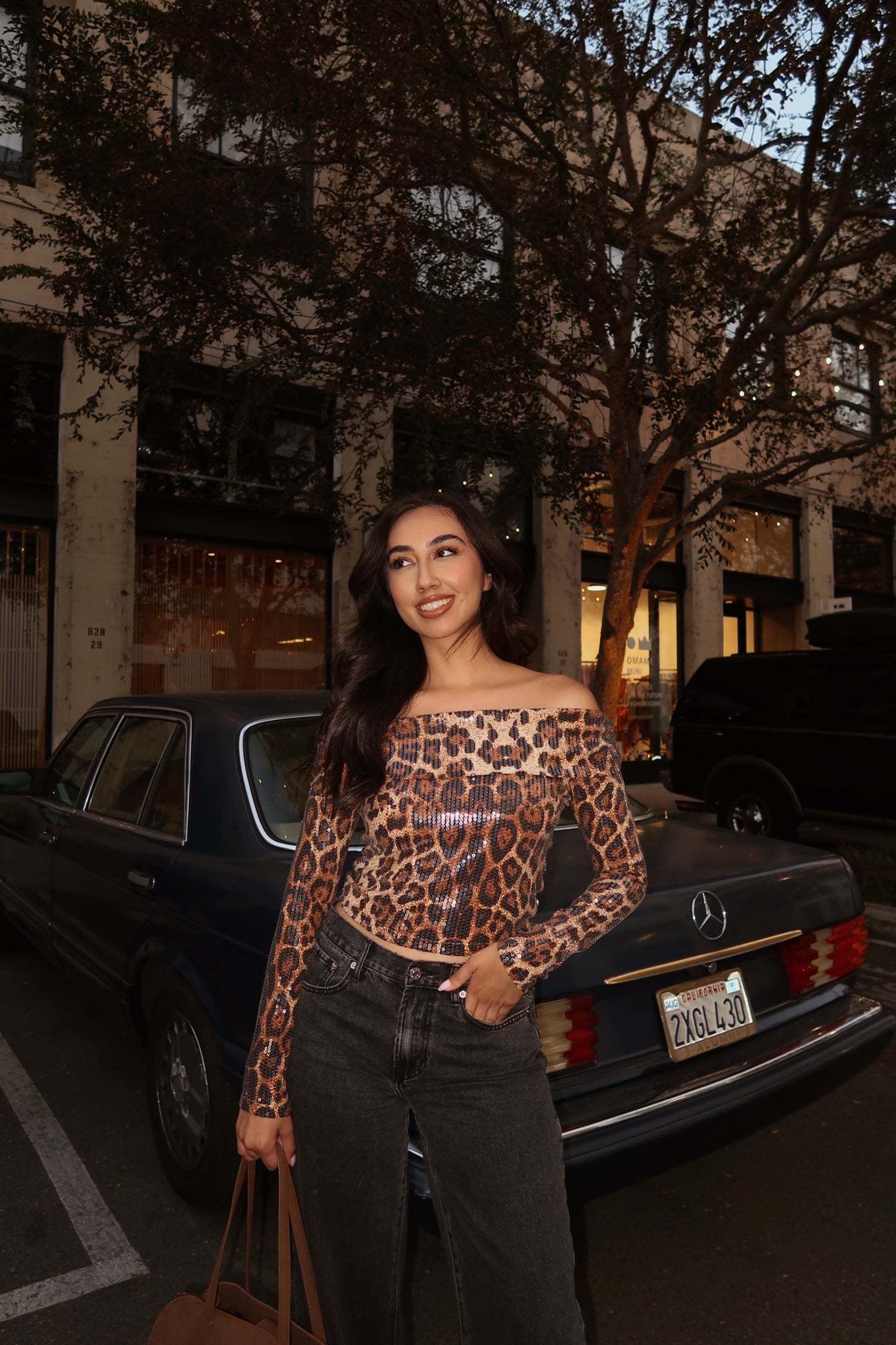 Out and About Leopard Top