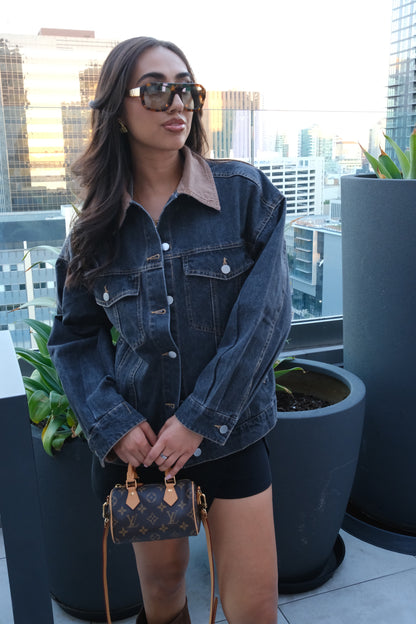 Contrast Denim Rodeo Jacket